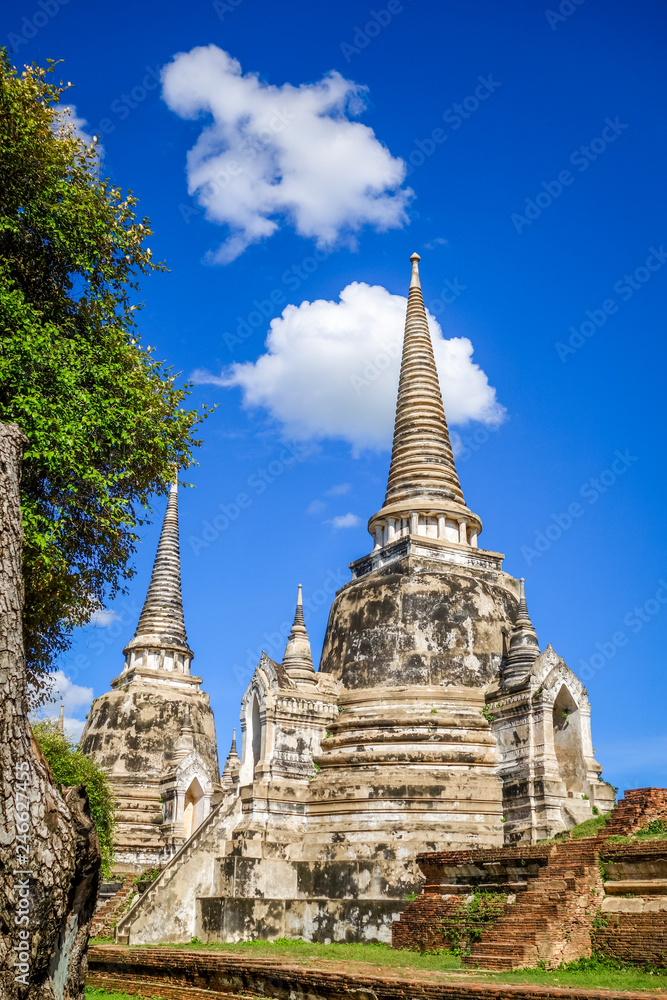 Obraz premium Wat Phra Si Sanphet temple, Ayutthaya, Thailand