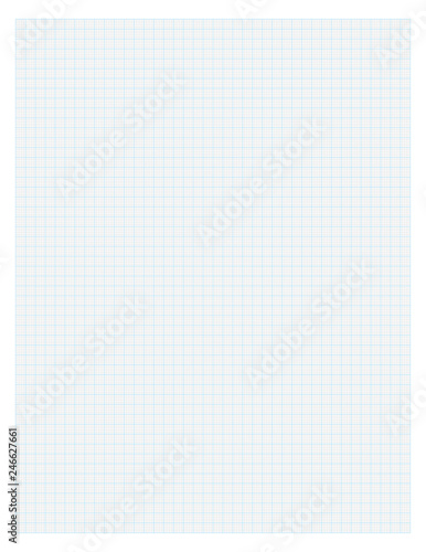 Graph paper grid lines standard letter size  8.5 x 11 in dimension (1mm distance per line)