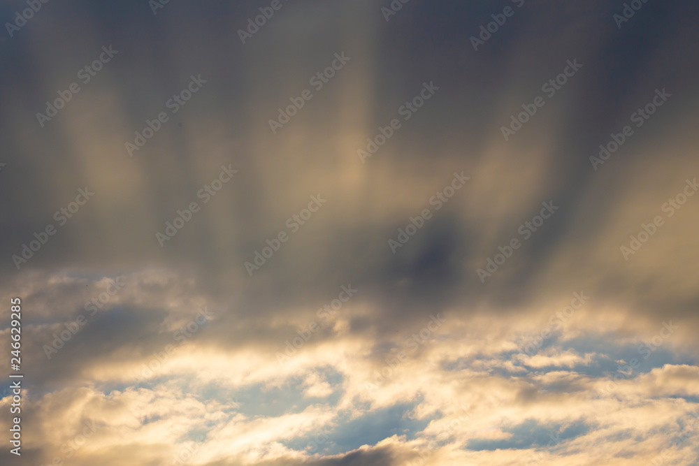 Naklejka premium Wonderful Sunset background.