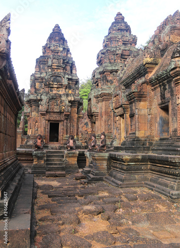 un temple d'Angkor au Cambodge