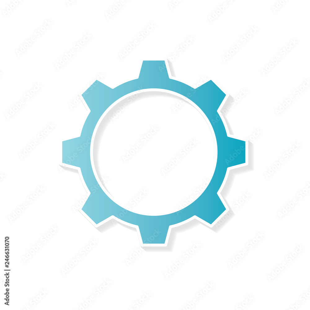 gear icon- vector illustration