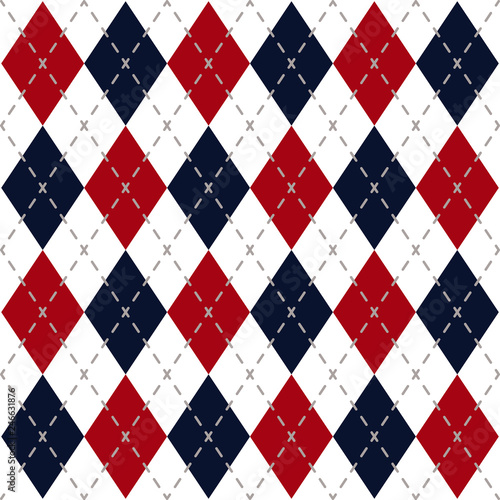 Argyle Check Pattern Image.