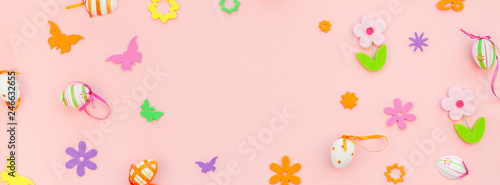 Creative Easter flat lay composition © dvoevnore