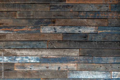 close-up shot of old dirty grunge plank aged wood panel.