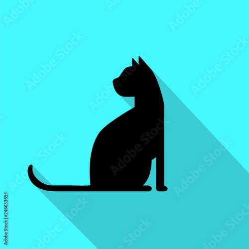 Cat icon. Vector illustration