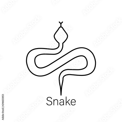 Snake logo design. Snake li...