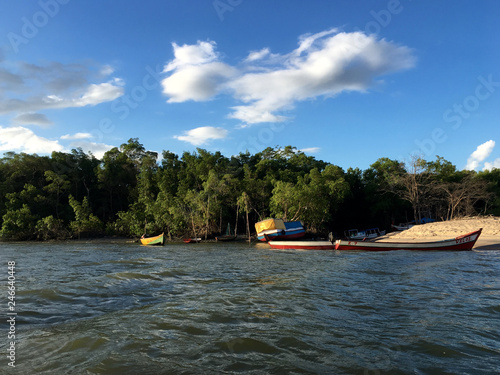 boat on the river