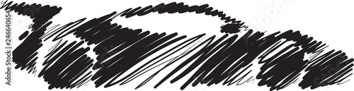 Fototapeta wyścigowa ilustracja stylu pędzla w kolorze czarnym