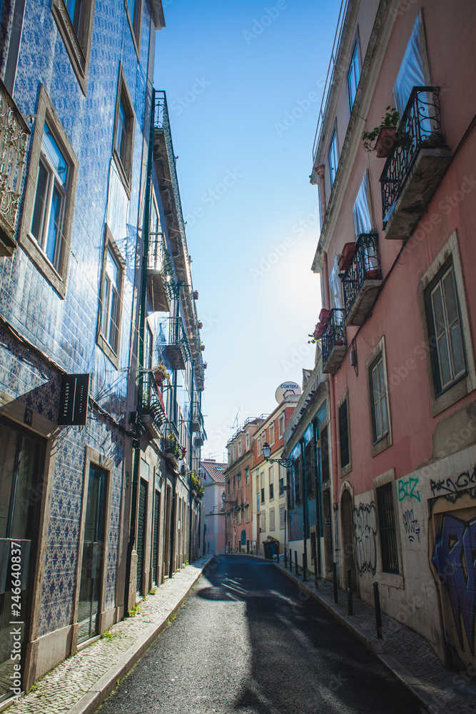 a typical portuguese street