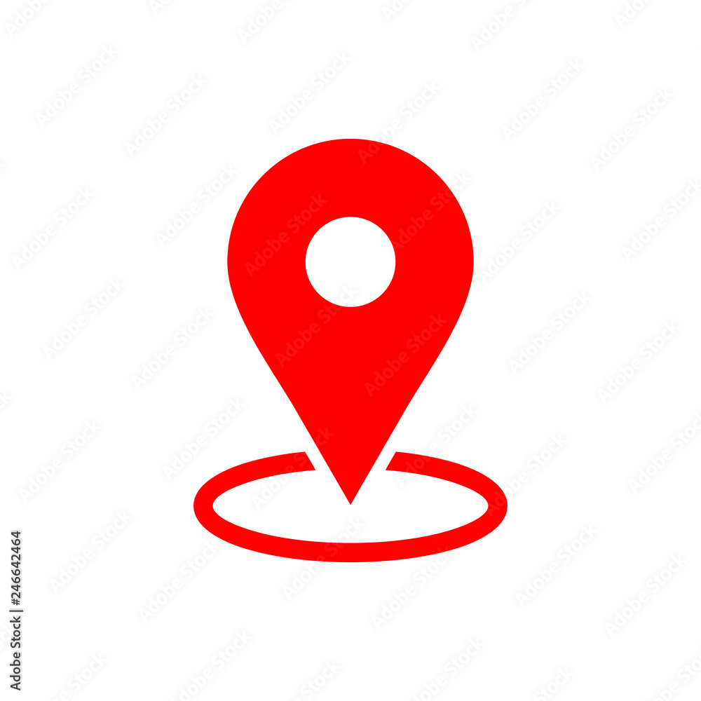 Maps pin. Location pin. Pin icon vector. Location map icon. Stock Vector |  Adobe Stock