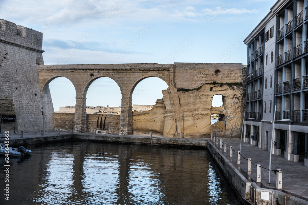 Obraz premium Malta, Valletta, Birgu