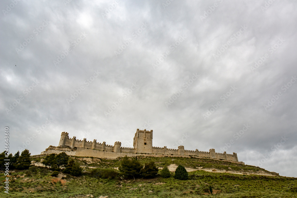 view of the castle of Penafiel, Valladolid