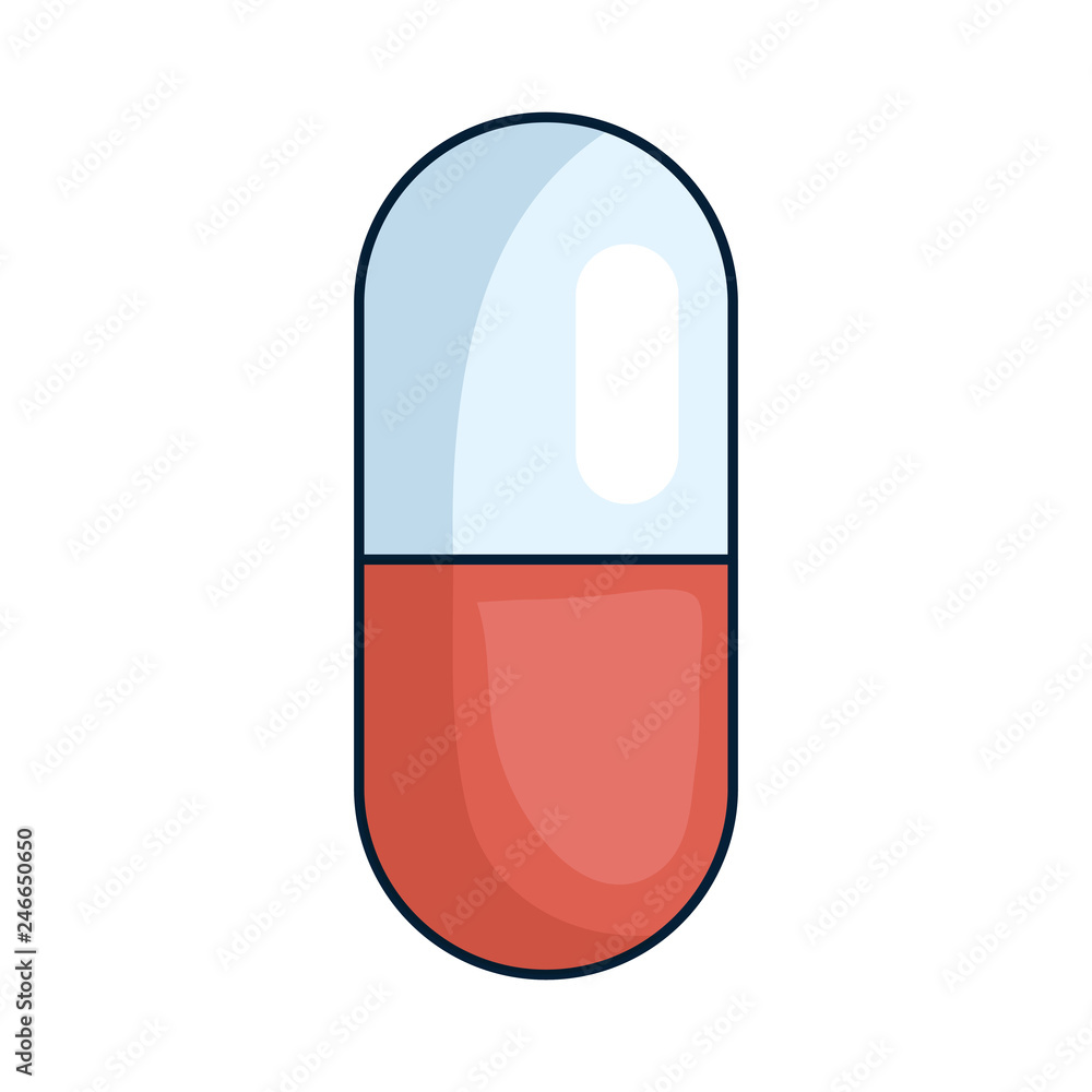 medical capsule isolated icon medical capsule isolated icon