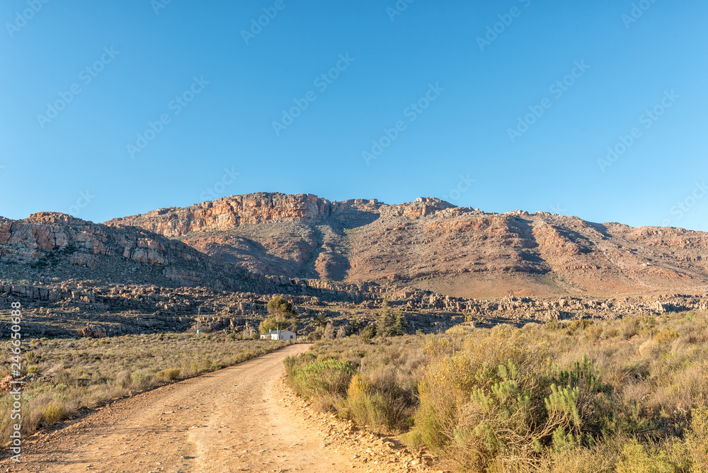 Road to Sanddrif Holiday resort in the Cederberg Mountains