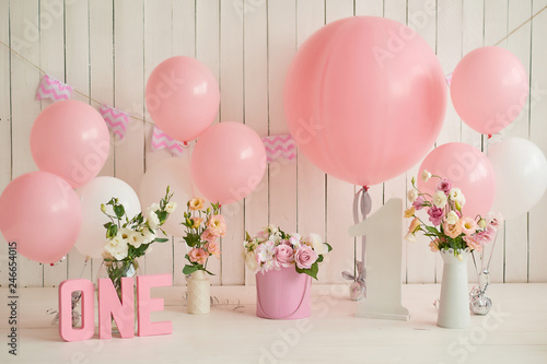 Photography Birthday 1 year Cake Smash Decor