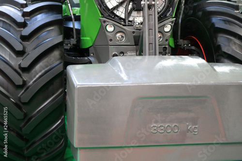 Fototapeta The image of ballast on the tractor.