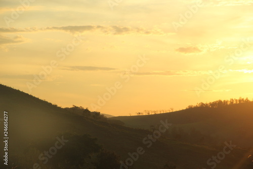 Pôr do sol em Monte Alegre do Sul