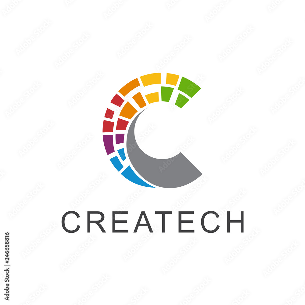 Pixel Letter C Logo, Digital Letter C Logo, Creative Letter C Logo Pixel Letter C Logo, Digital Letter C Logo, Creative Letter C Logo