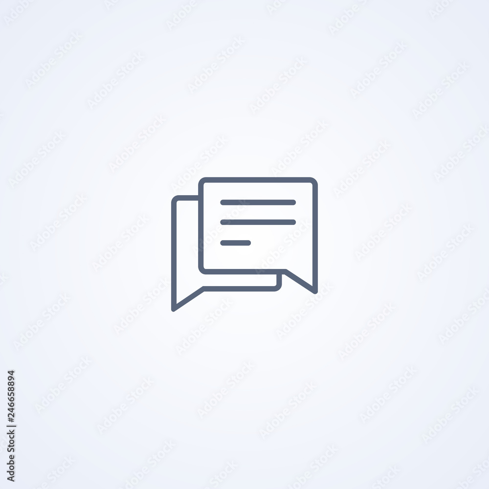 Chat, communication, vector best gray line icon Chat, communication, vector best gray line icon
