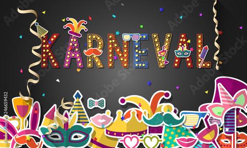 Karneval - Faschingshintergrund