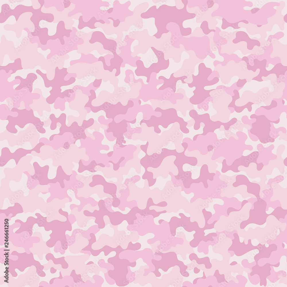 Pastel Camouflage Seamless Pattern - Pastel pink camouflage repeating pattern design Pastel Camouflage Seamless Pattern - Pastel pink camouflage repeating pattern design