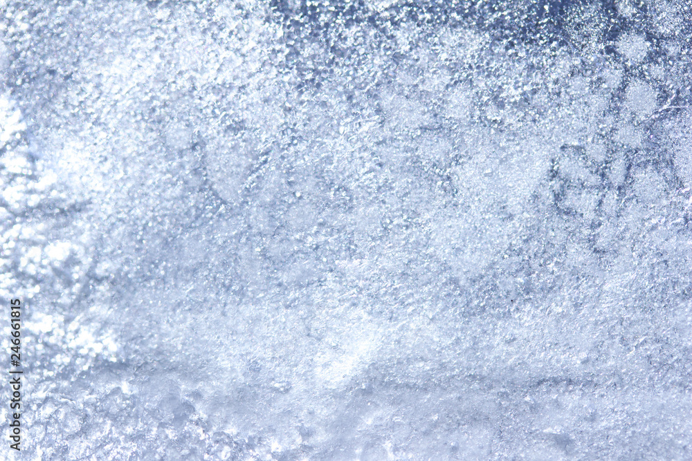 Whimsical macro abstract art background of frozen water condensation on a glass window in winter Whimsical macro abstract art background of frozen water condensation on a glass window in winter