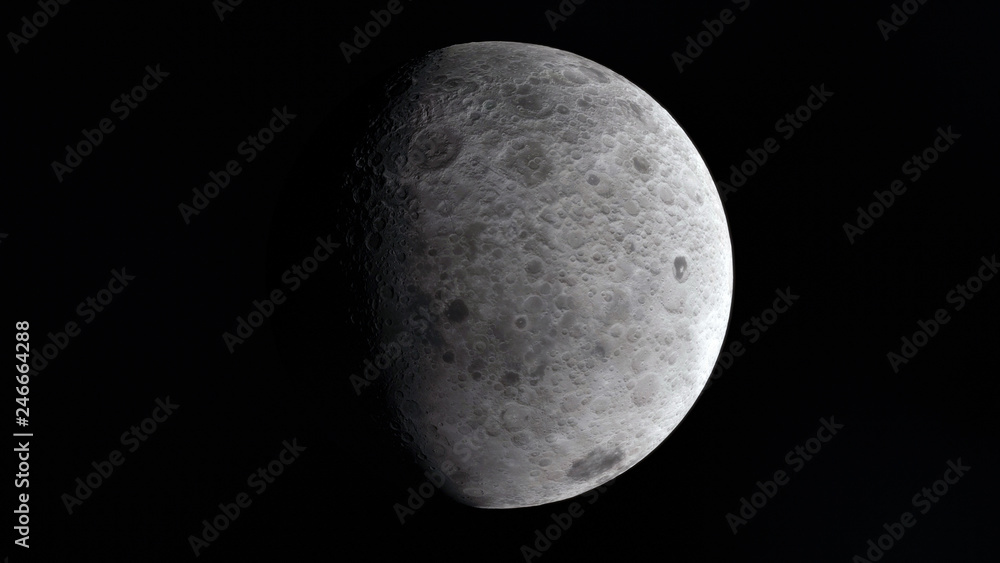 Moon in outer space, surface. High quality, resolution, 4k. This image elements furnished by nasa Moon in outer space, surface. High quality, resolution, 4k. This image elements furnished by nasa
