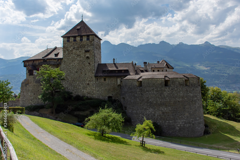 Vaduz Castle in Liectenstein close up