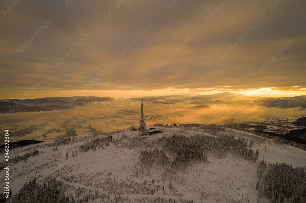 Krajobraz górski szczyrk skrzyczne Stock Photo Adobe Stock