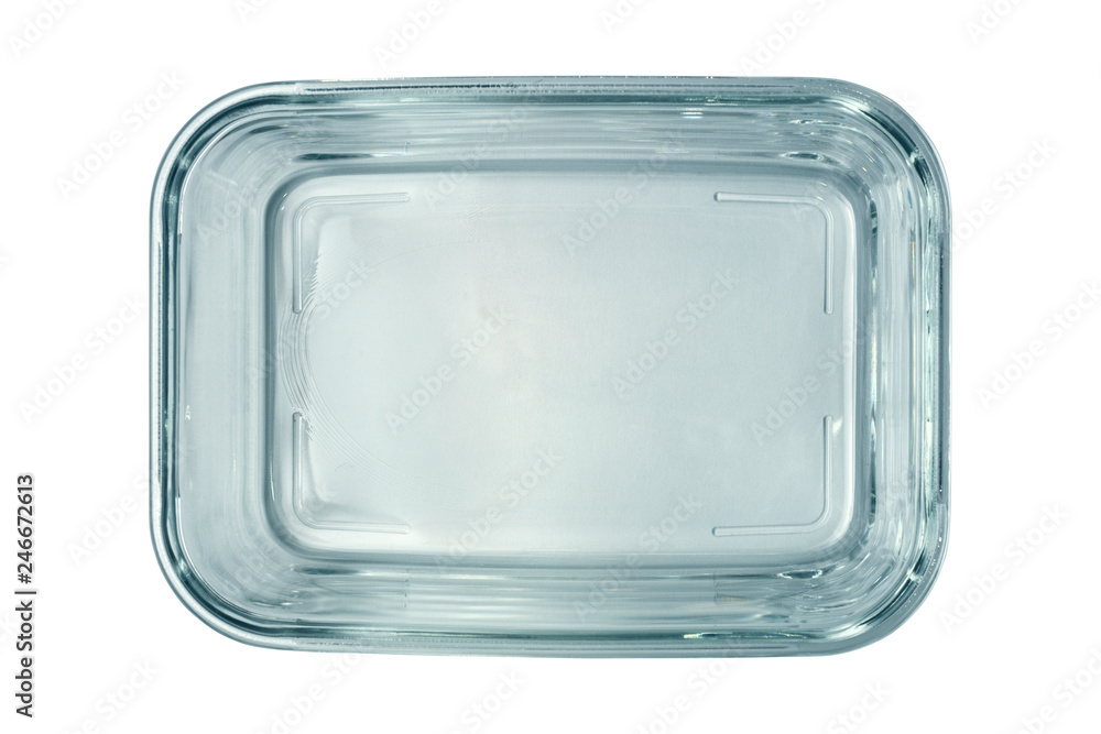 glass tray for roasting or storage on a white background glass tray for roasting or storage on a white background