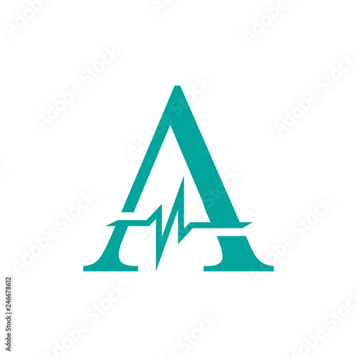 Letter A initial Logo, A-in...