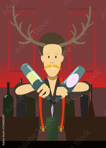 bartender making a cocktail