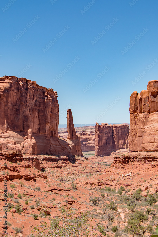 Park Avenue Trail Start in Arches National Park