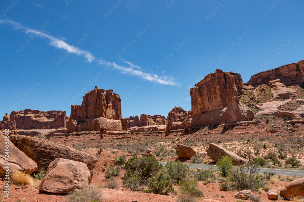 Road View in Arches National Park