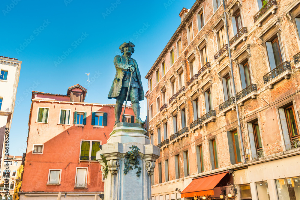 Monument of Carlo Goldoni in Venice