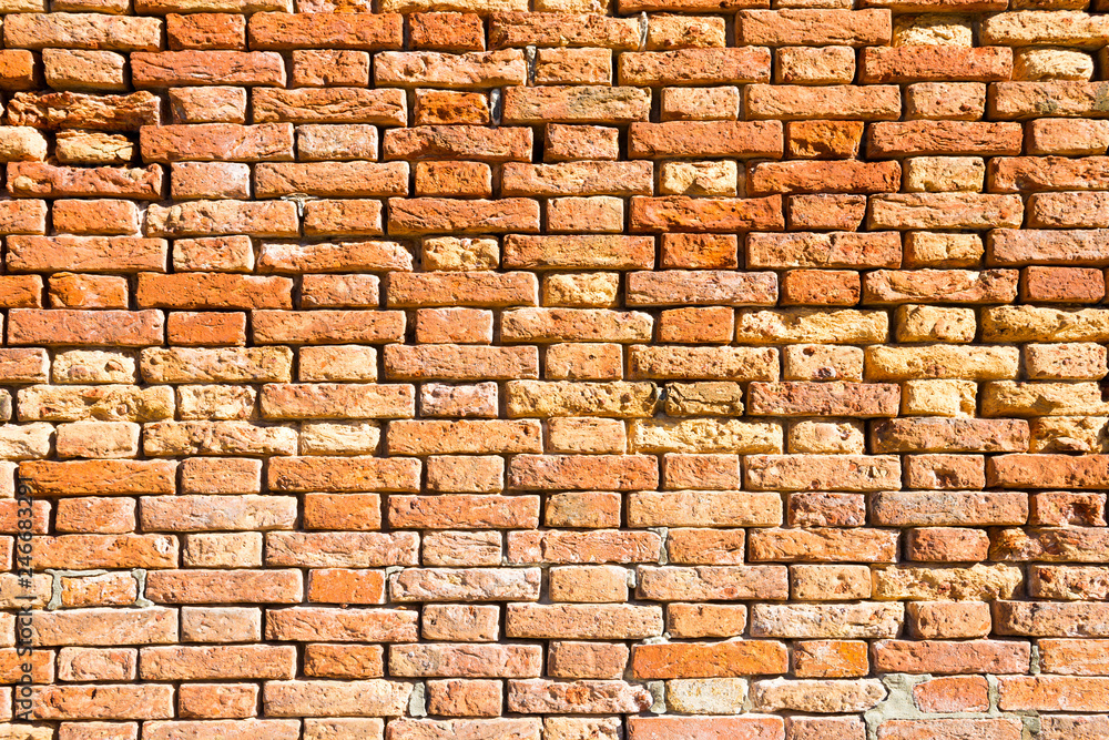 Obraz premium Ceglana czerwona ścienna tekstura