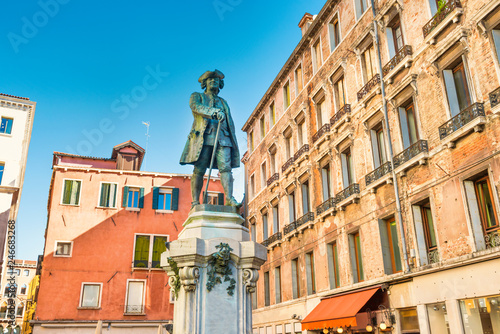 Monument of Carlo Goldoni in Venice