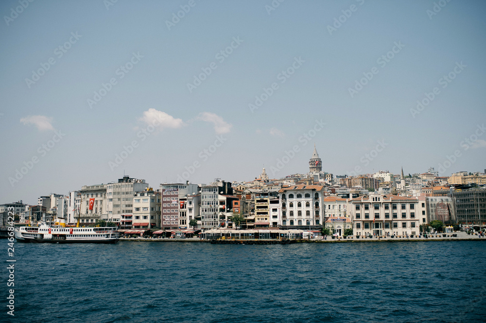 View on the Istanbul from sea
