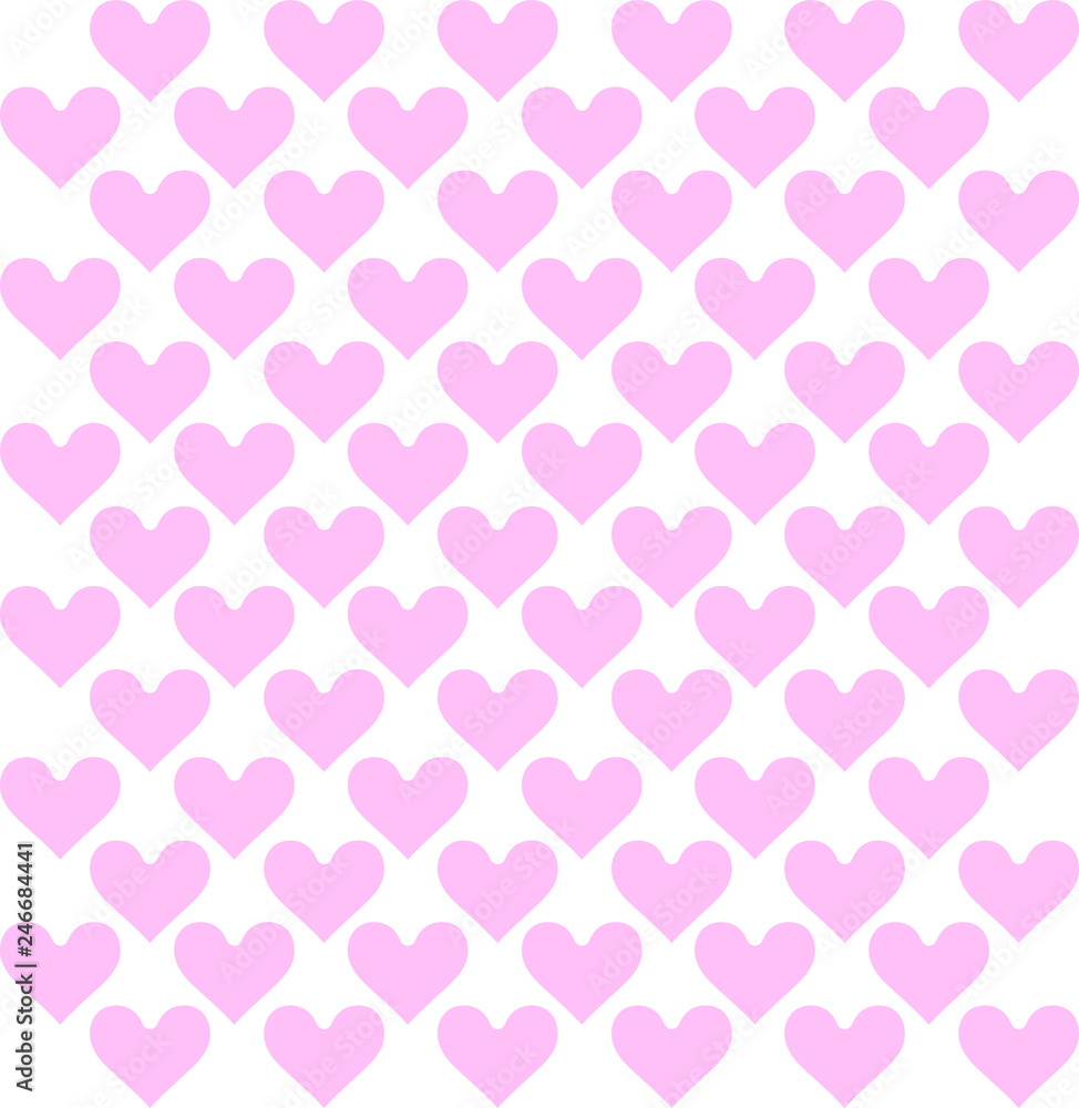 Heart background vector - seamless vector pattern - love background