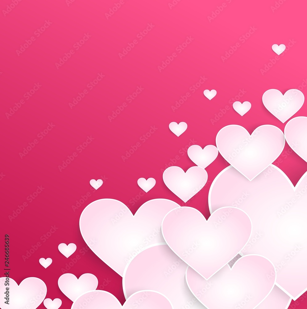 valentine background with similar heart