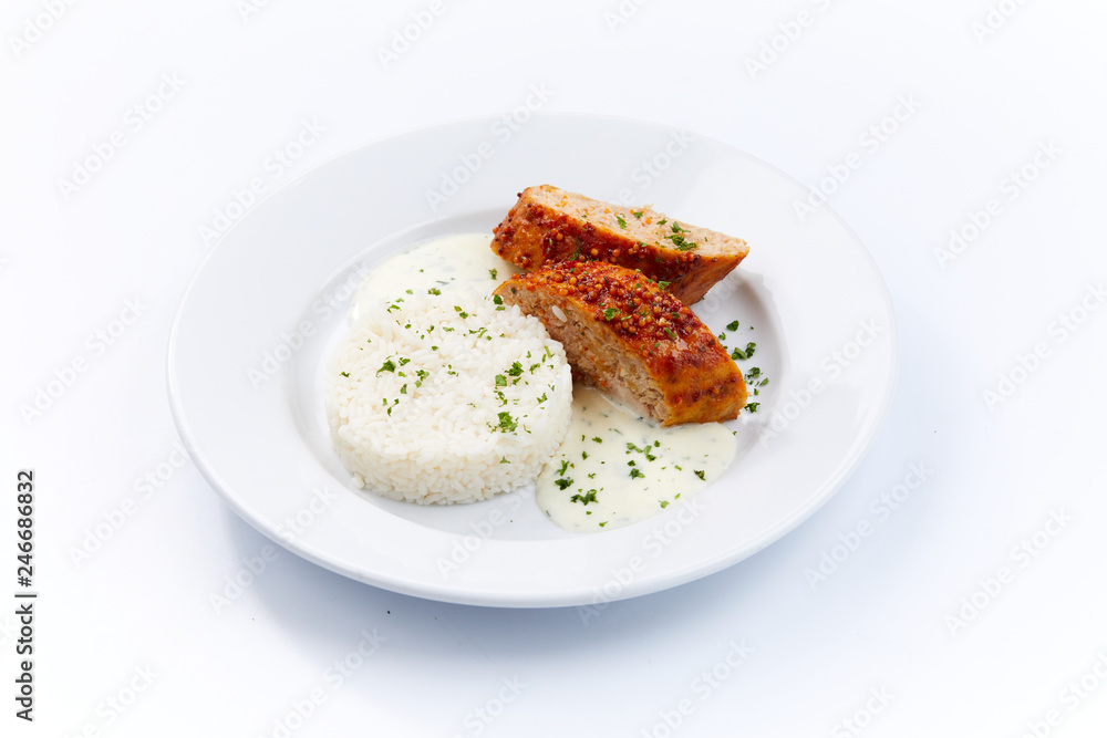 rice with cutlet rice with cutlet