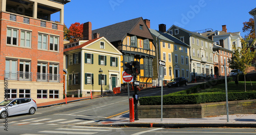 Tableau sur toile Street scene in Providence, Rhode Island