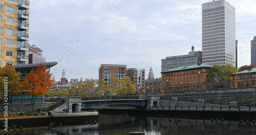Scene of downtown area of Providence, Rhode Island