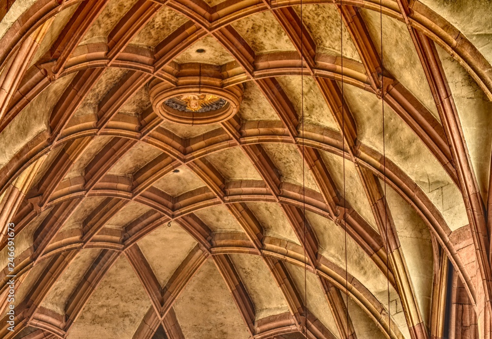 Arch meshwork in a gothic church Arch meshwork in a gothic church