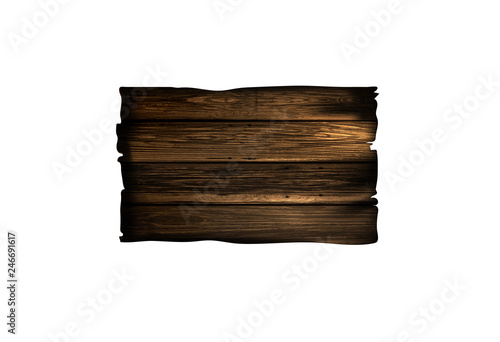 Wooden signboard, plaqu
