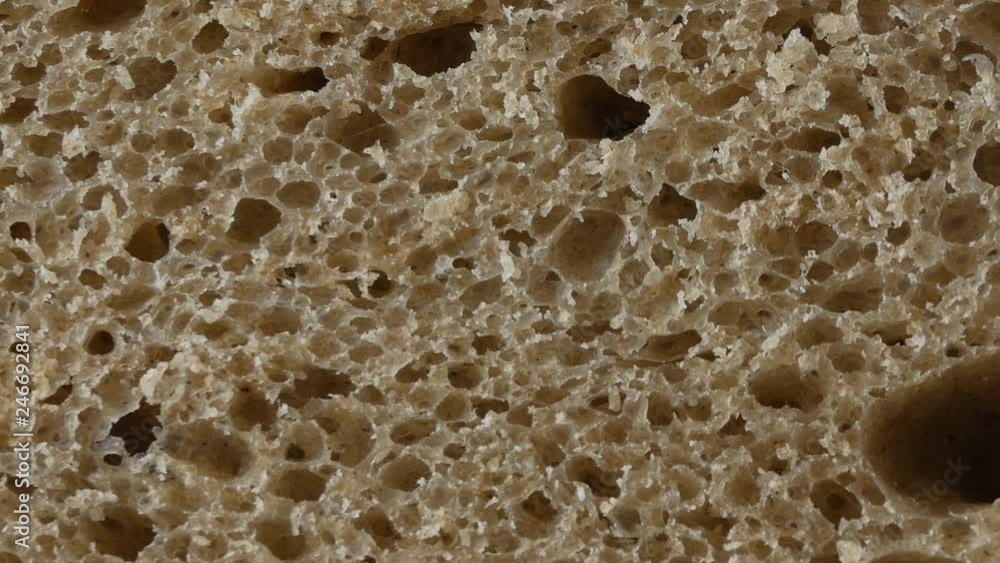 A slice of brown bread, up close A slice of brown bread, up close