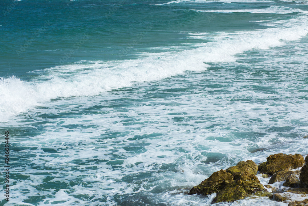 Fototapeta premium Sea wave background.