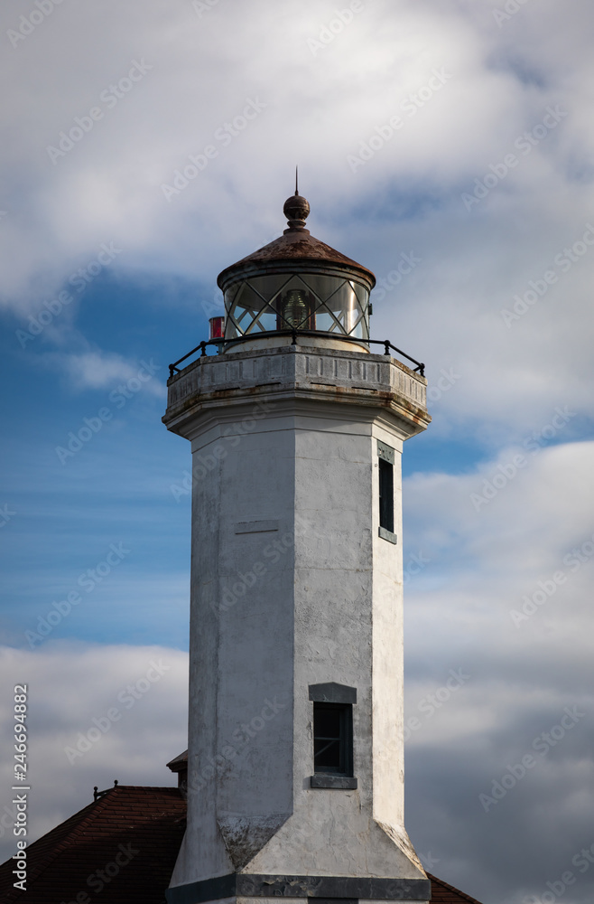 Lighthouse at Fort Worden - an abandonded WWI era military installation