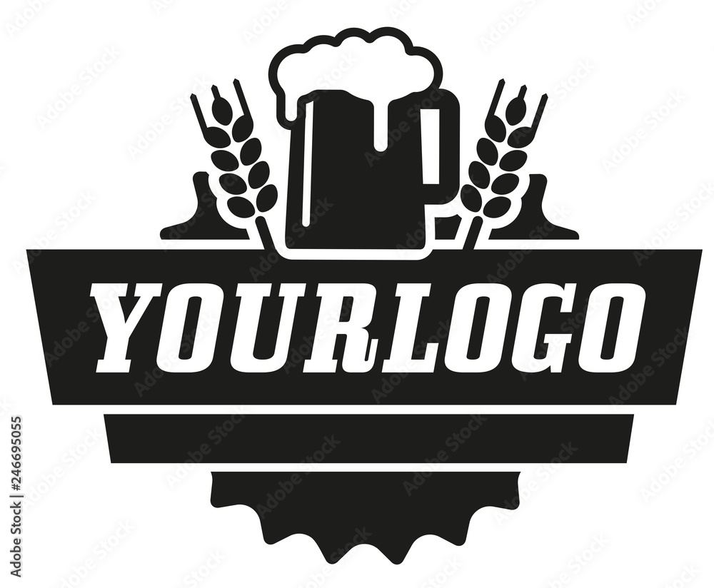 schwarzweiße Vektor-Grafik Bier für Logo Junggesellenabschied Stock Vector  | Adobe Stock