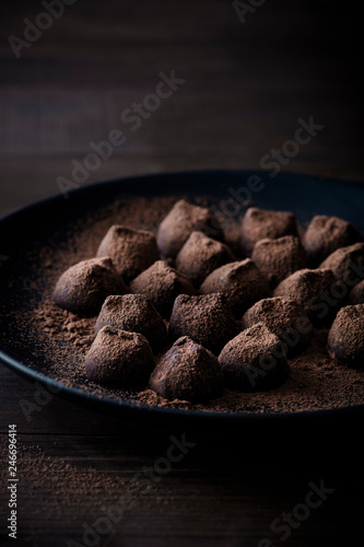 Chocolate truffle kisses photo